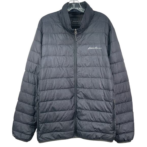 Eddie Bauer Gray Poly Down-Filled CirrusLite Puffer Jacket Men’s 2XL Pre-Owned - Picture 1 of 4